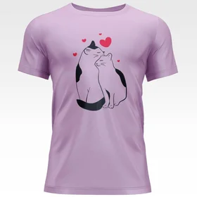 Прикольные футболки: Влюбленный котики